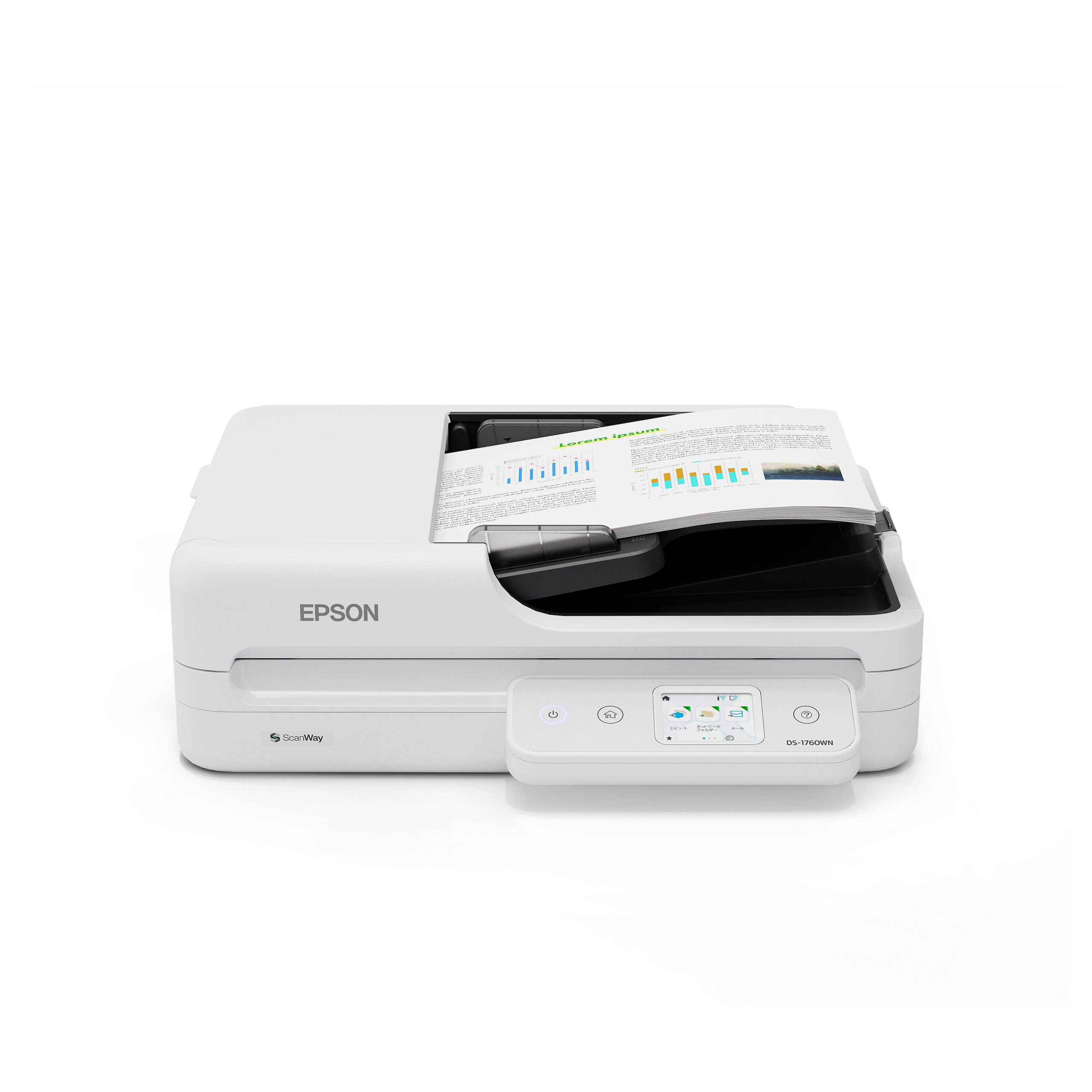 Skaner Dokumentesh Epson WorkForce DS‑1760WN / DIN A4 / ADF / WLAN - Bardhë - Figura 3