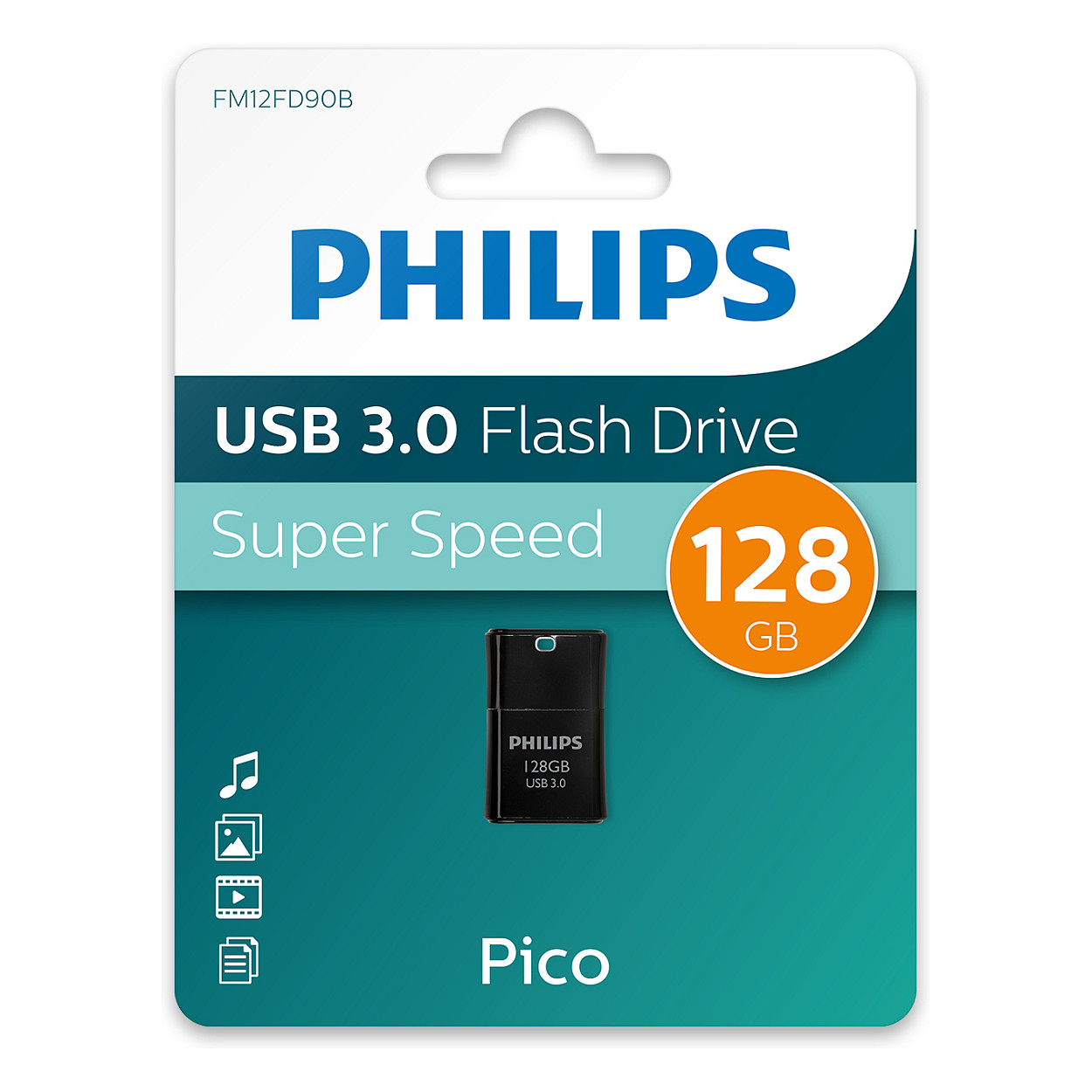 USB Flash Drive Stick Philips USB 3.0 128GB Pico Edition - Zezë - Figura 3