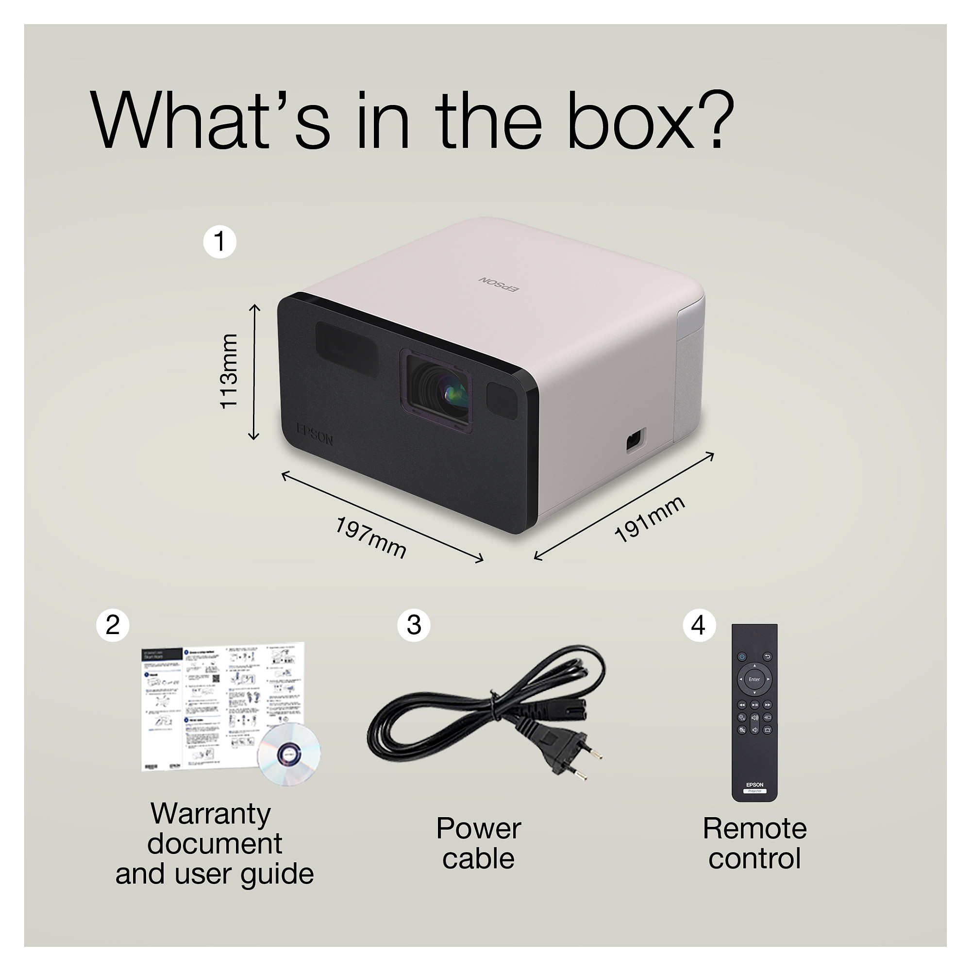 Projektor Epson EF-21G / Mini TV Laser / Portable / Full HD / 1000 Lumens / Smart TV / HDMI+USB - Figura 2