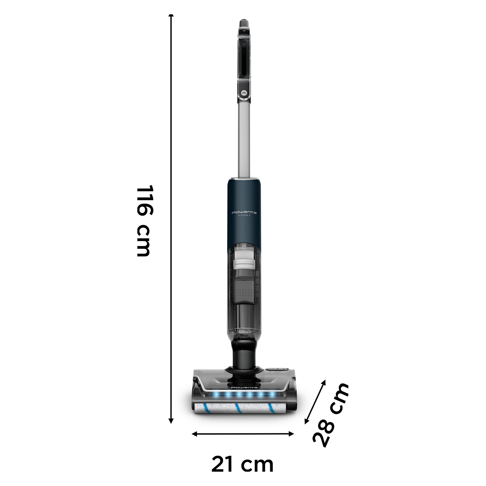 Fshesë Robotike Rowenta X-Clean 7 (wet & dry vacuum robot) - Blu e errët / Krom - Figura 4