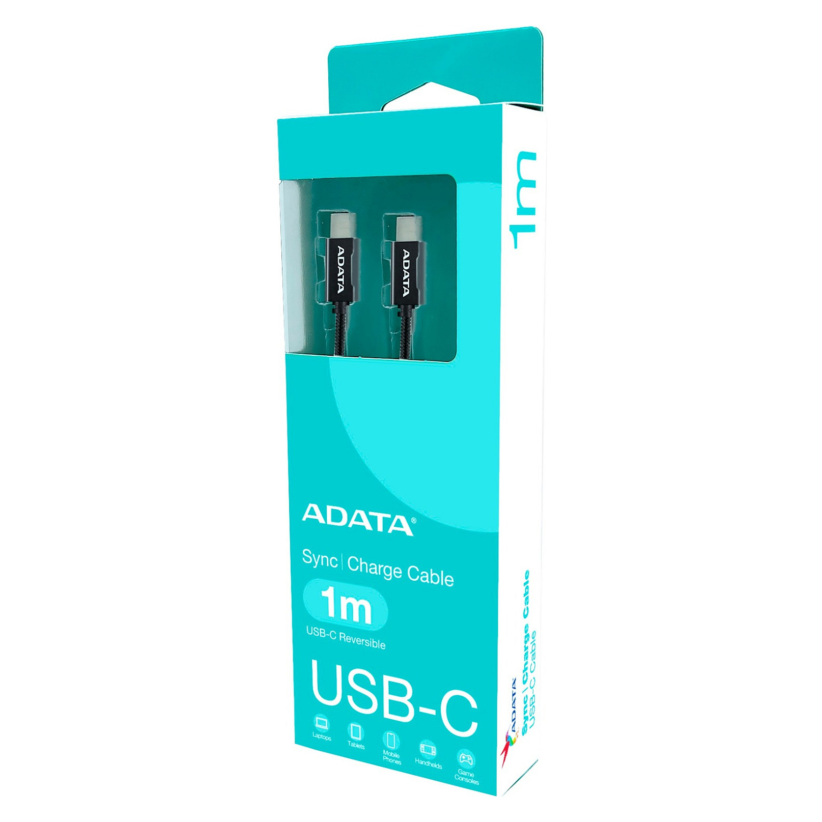 Kabllo ADATA USB-C Plug to USB-C Plug / 100W / 1m - Zezë - Figura 4
