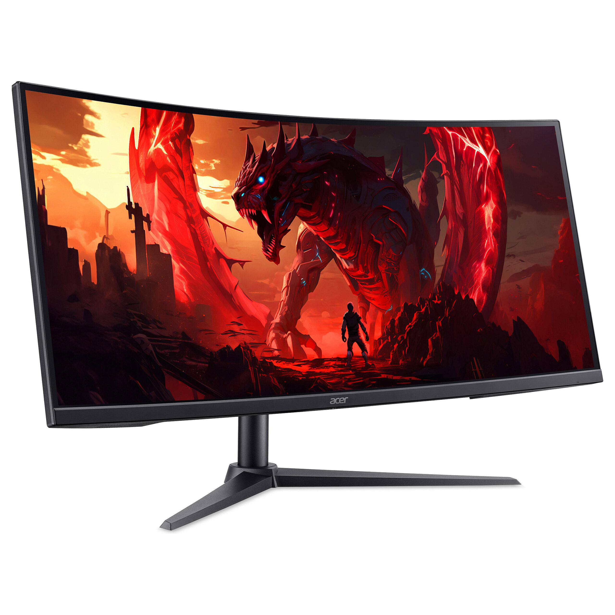 Monitor Acer Nitro XZ340CURW0b / 34"/ Wide Quad HD VA LCD Curved / 240Hz / 5ms / HDMI+DP - Zezë - Figura 2