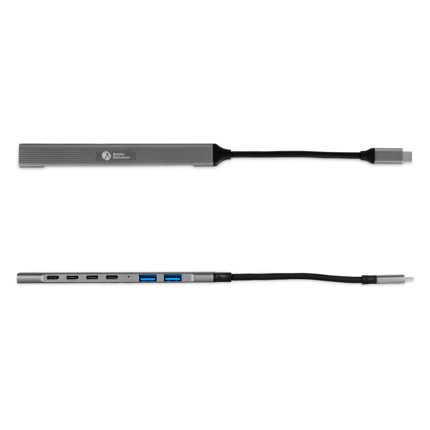 HUB BakkerElkhuizen USB‑C / 7‑in‑1 / 3×USB‑A + 4×USB‑C – Argjend - Figura 2