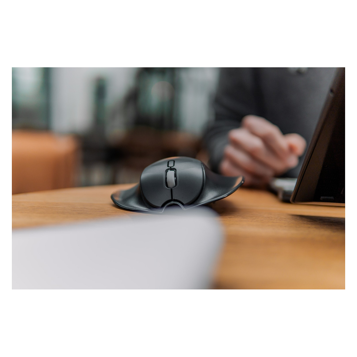 Maus pa kabllo BakkerElkhuizen HandShoeMouse Shift Medium – Zezë - Figura 3