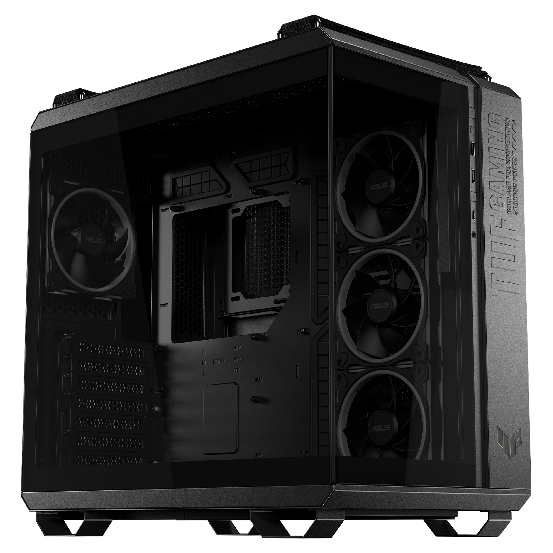 Kasë Asus TUF Gaming GT502 Horizon TG ARGB -Zezë - Figura 5