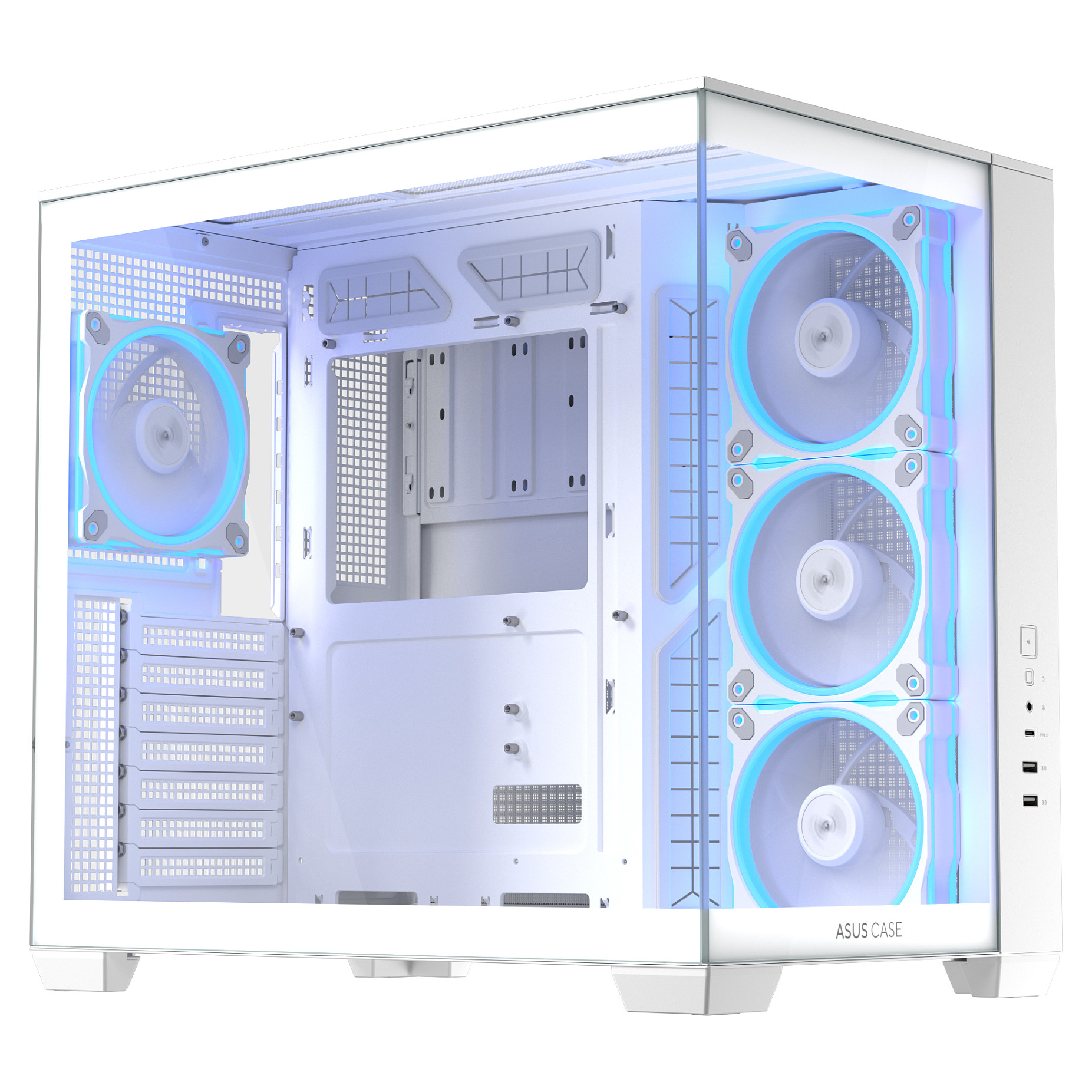 Kasë Asus A32 Plus TG ARGB -Bardhë - Figura 2