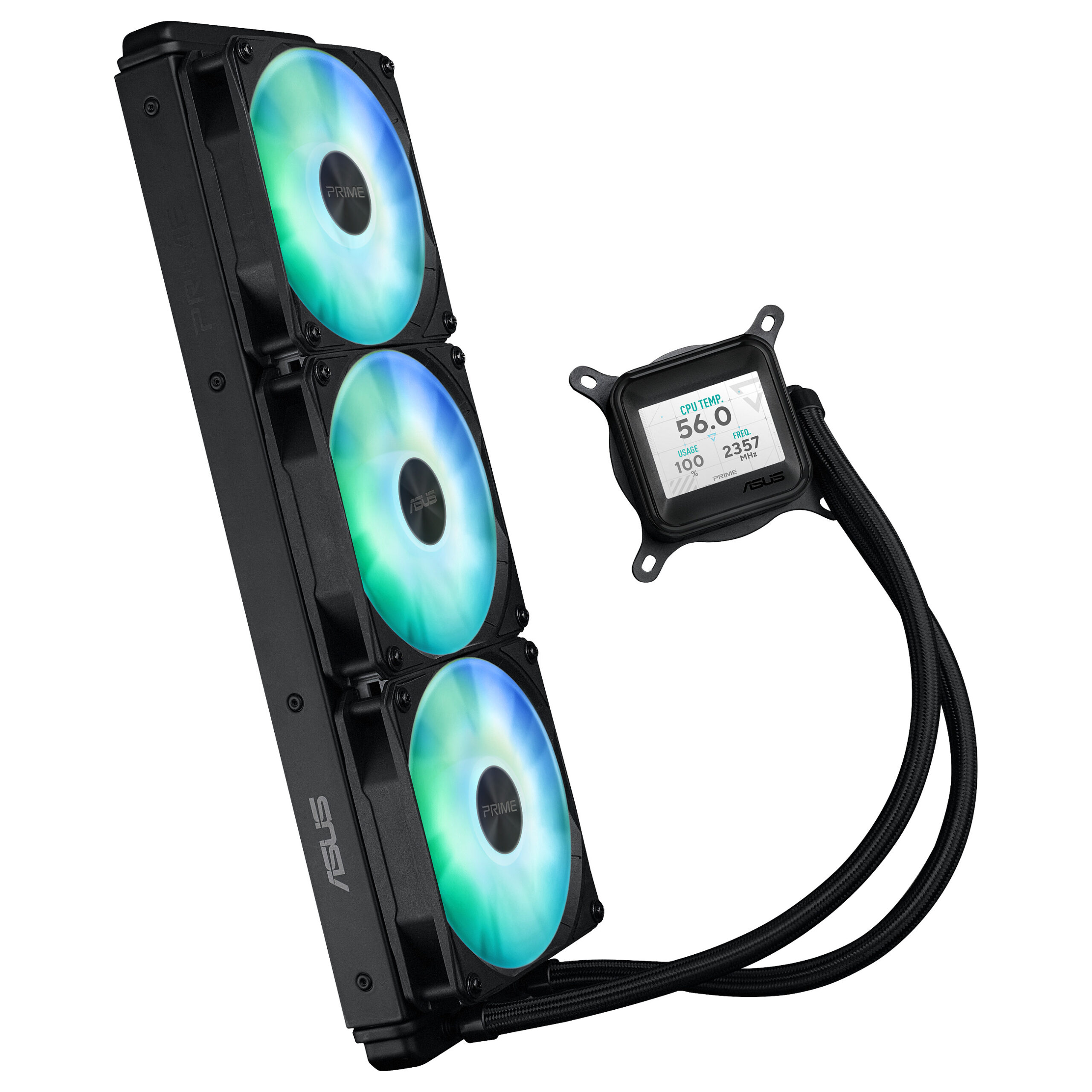 Ftohës për Procesor ASUS PRIME LC 360 ARGB LCD / All‑in‑One Liquid Cooler - Zezë - Figura 5