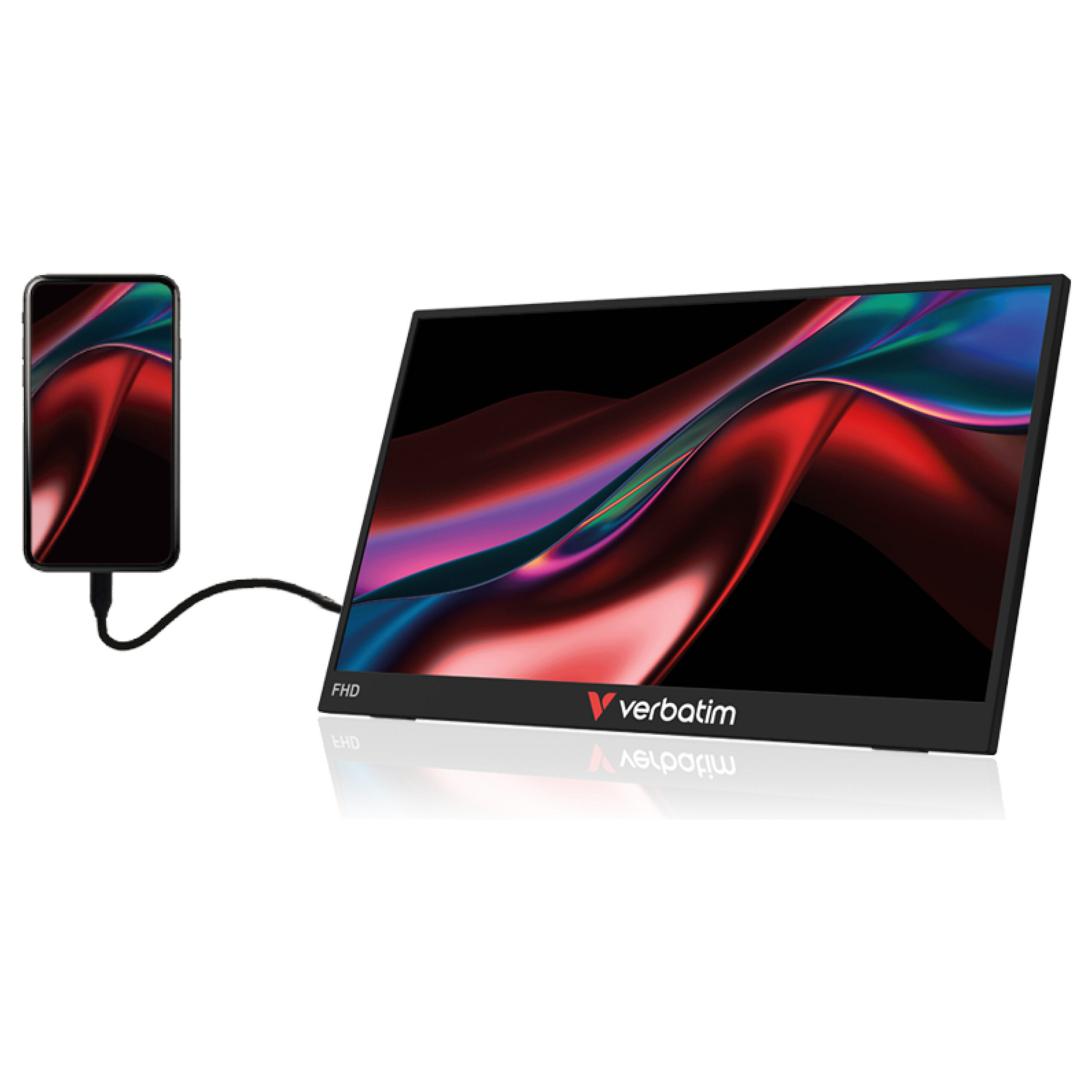 Monitor Verbatim PM-15 Light / 15.6"/ Full HD IPS / LCD / 60Hz / 10ms / HDMI+USB - Zezë - Figura 3