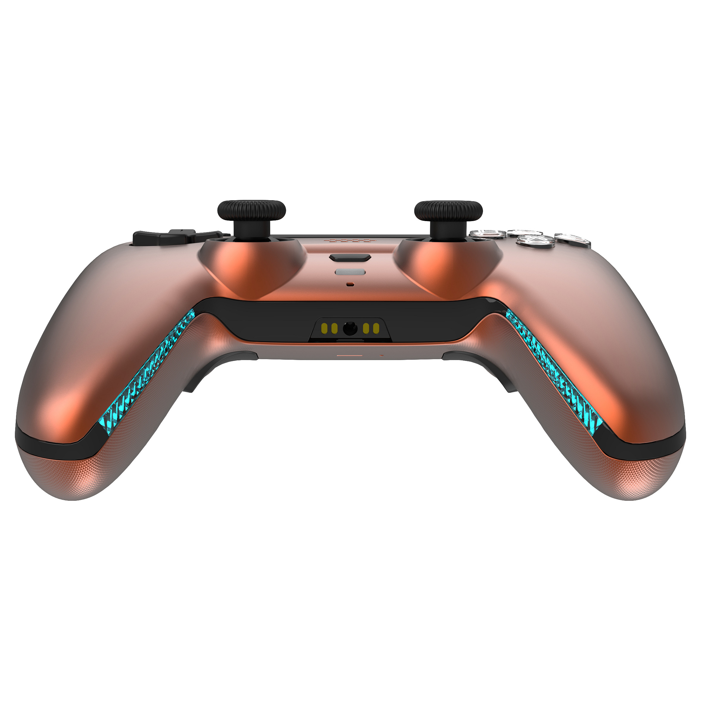 Kontroller për Sony Deltaco incl. Charging Dock / Wireless / PS5 - Portokalli / Zezë - Figura 3