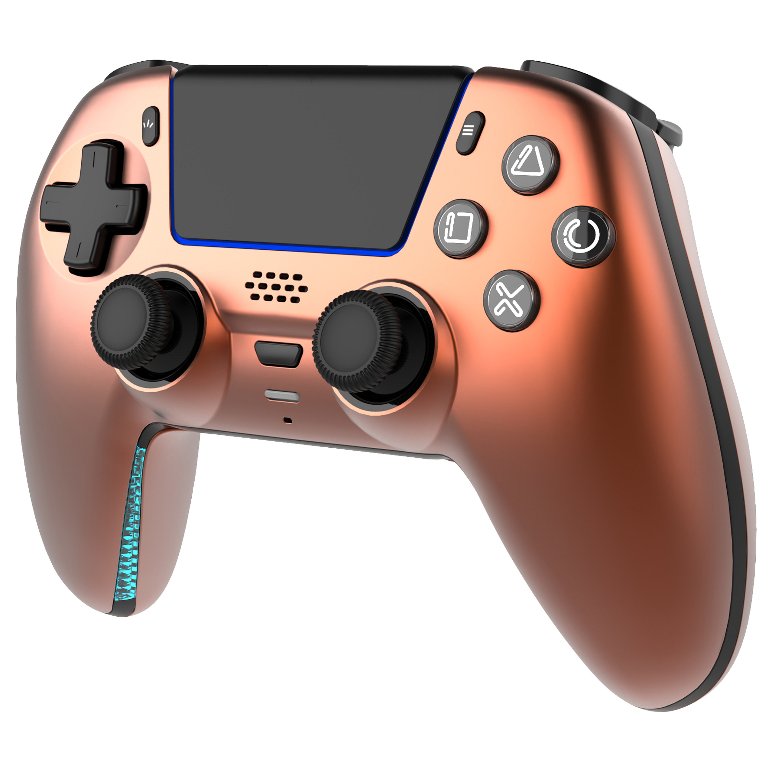 Kontroller për Sony Deltaco incl. Charging Dock / Wireless / PS5 - Portokalli / Zezë - Figura 4