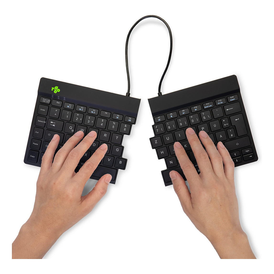 Tastierë pa kabllo R-Go Split Break Ergonomic Bluetooth / QWERTZ - Zezë - Figura 4