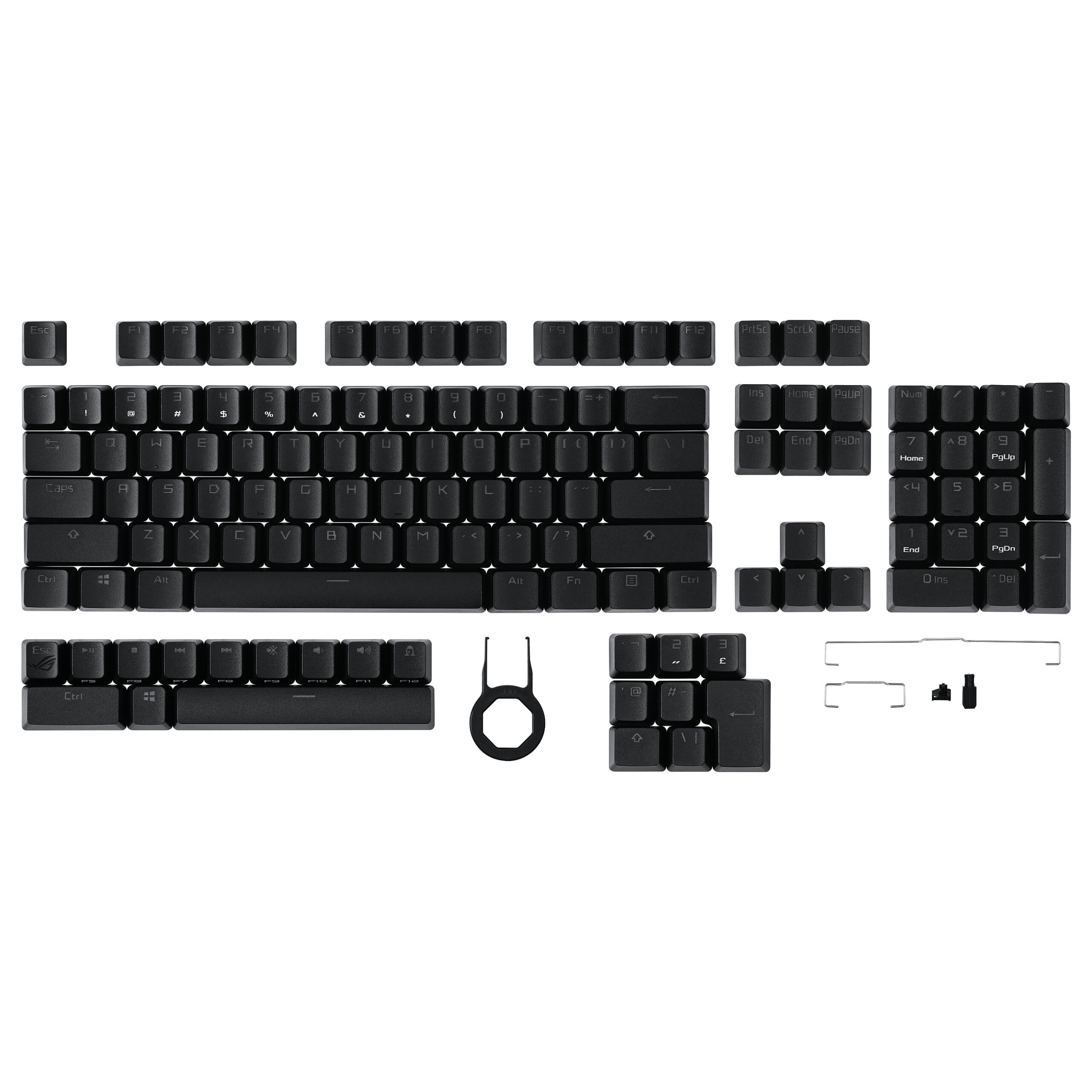 Set taste ASUS ASUS ROG PBT / 124 copë - Zezë - Figura 3