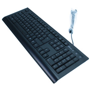 Tastierë me kabllo MediaRange MROS101 Standard / QWERTZ – Zezë