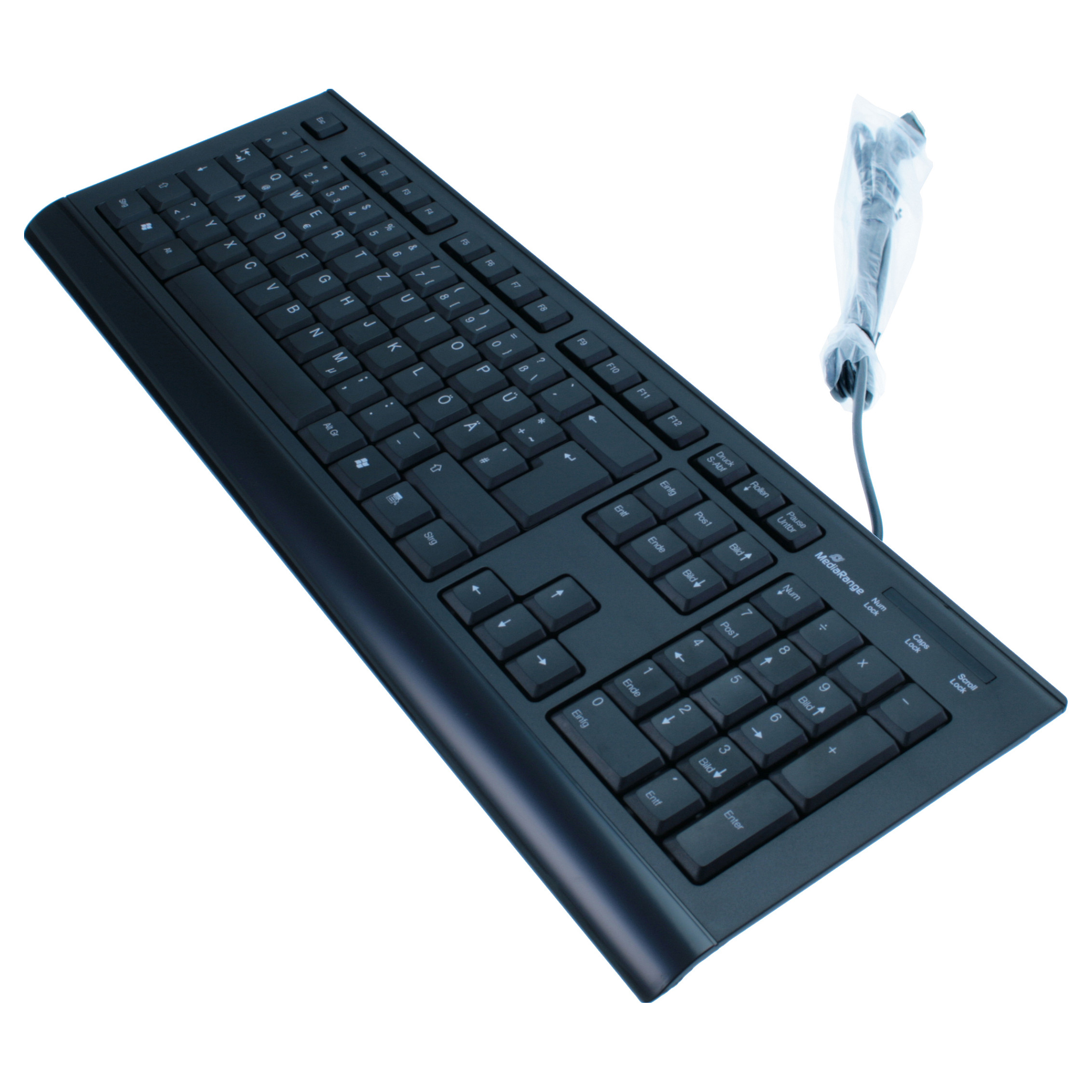 Tastierë me kabllo MediaRange MROS101 Standard / QWERTZ – Zezë