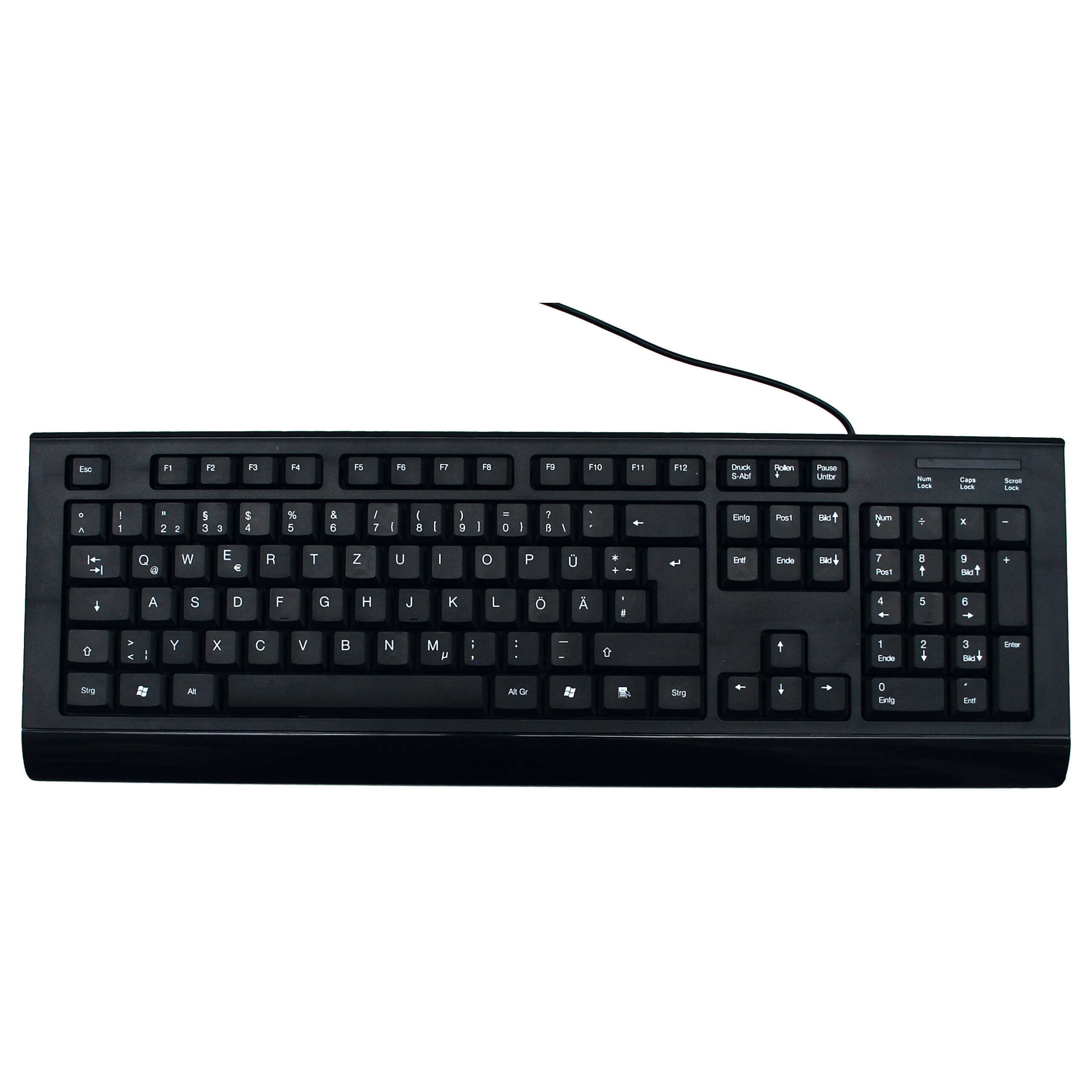 Tastierë me kabllo MediaRange MROS101 Standard / QWERTZ – Zezë - Figura 2