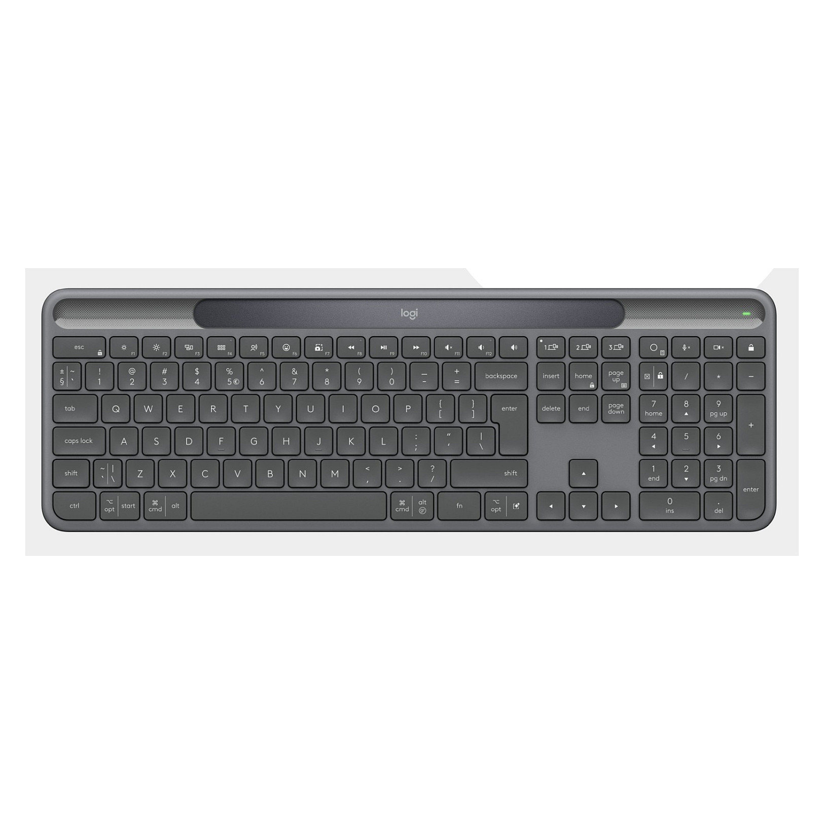 Tastierë pa kabllo Logitech Slim Solar+ for Business / QWERTY - Grafit