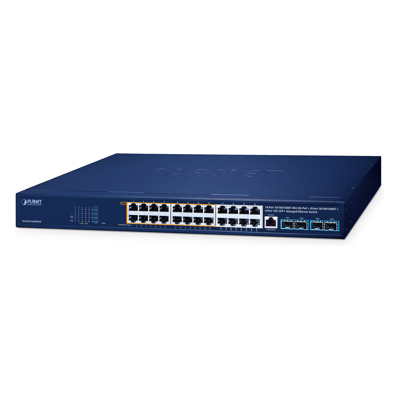 Switch PLANET GS‑4210‑16UP8T4X / Managed / PoE++ / 600W
