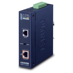 PoE Injector PLANET IPOE‑171 / Industrial / 1‑Port Gigabit / 95W / IEEE 802.3bt