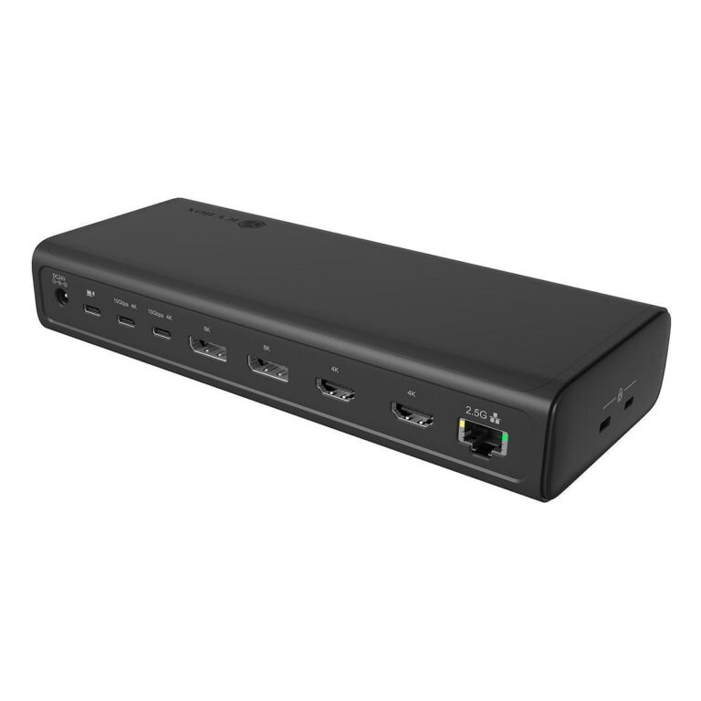 Docking Station ICY BOX IB‑DK7401‑CU31 / 4xUSB‑C / 4xUSB-A / 2xHDMI / 2xDisplayPort / LAN / SD + Micro SD - Zezë