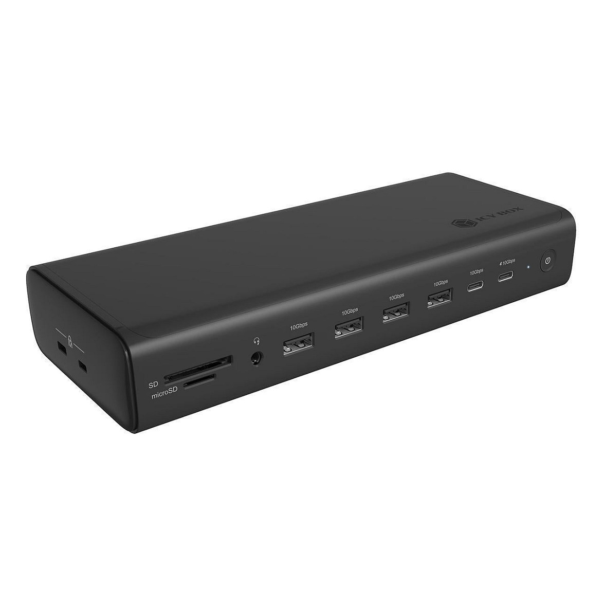 Docking Station ICY BOX IB‑DK7401‑CU31 / 4xUSB‑C / 4xUSB-A / 2xHDMI / 2xDisplayPort / LAN / SD + Micro SD - Zezë - Figura 2
