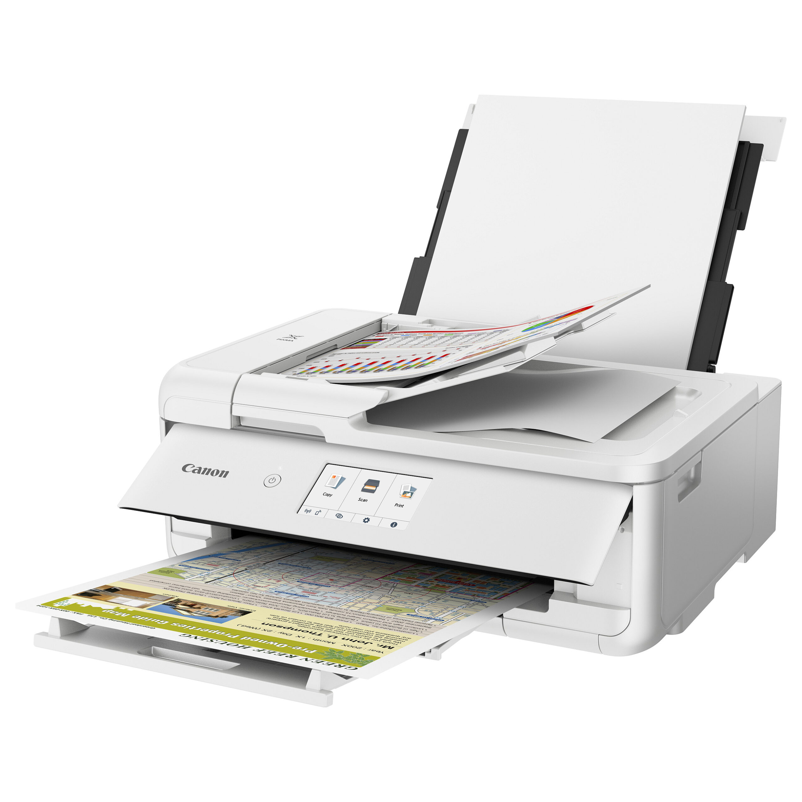Printer Multifunksional T Canon PIXMA TS9551Ca WIFI Touch / 3in1 / A3 / 15ppm - Bardhë - Figura 2