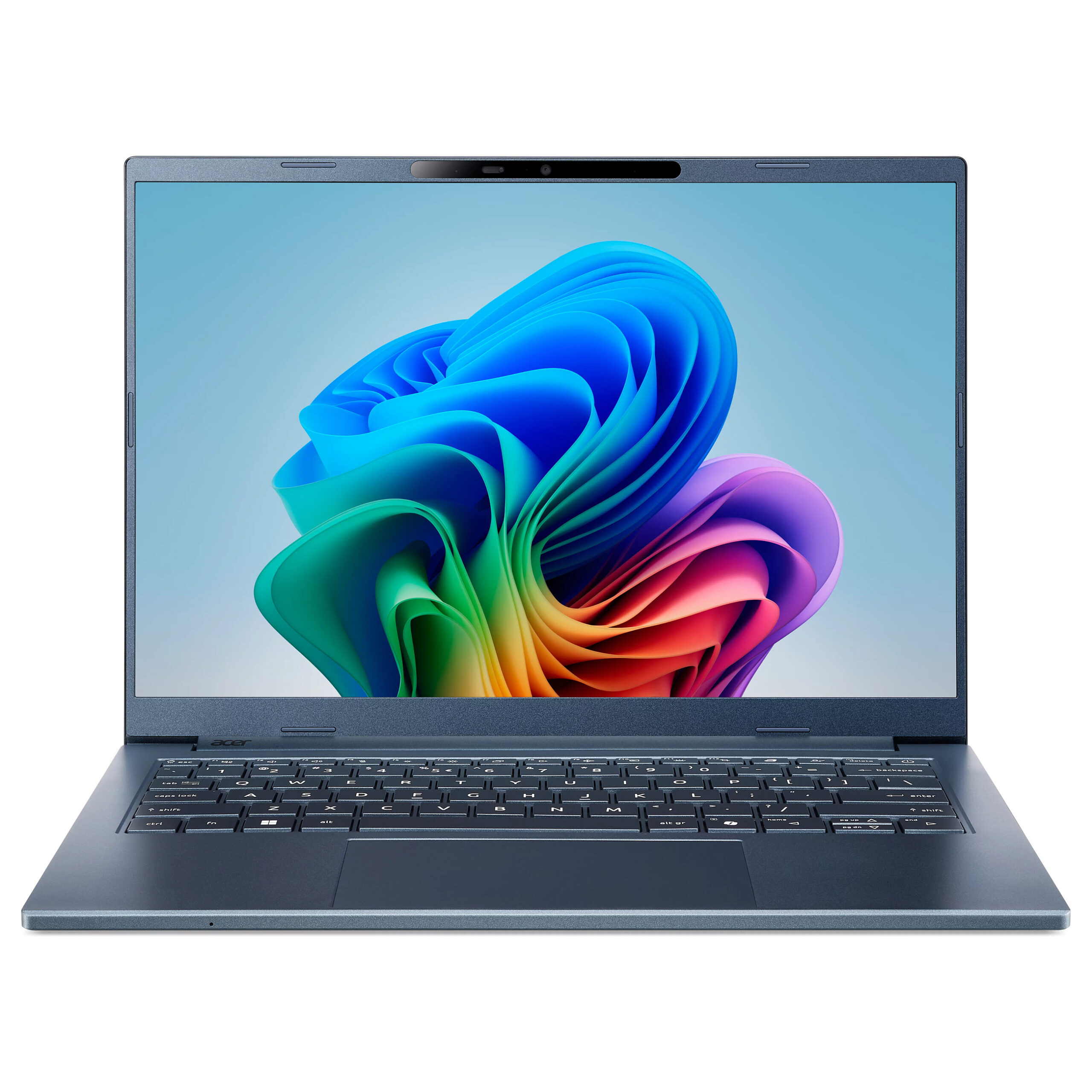 Laptop Acer Aspire 14 AI A14-11M-X0Q0 / Snapdragon X X1-26100 / 32GB LPDDR5x / 1TB / 14" WUXGA IPS 120Hz / Qualcomm Adreno GPU / DE - Blu e Errët
