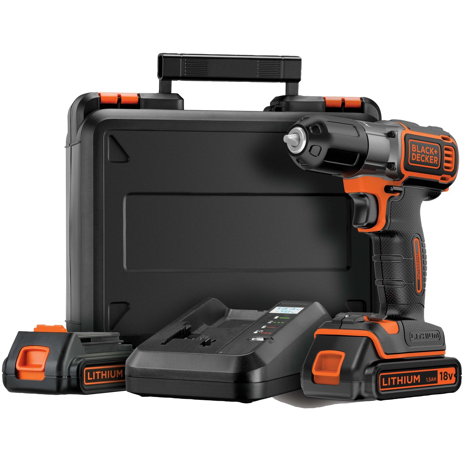Vidator Goditës Black&Decker 18V 2 x 1.5Ah ASD18KB