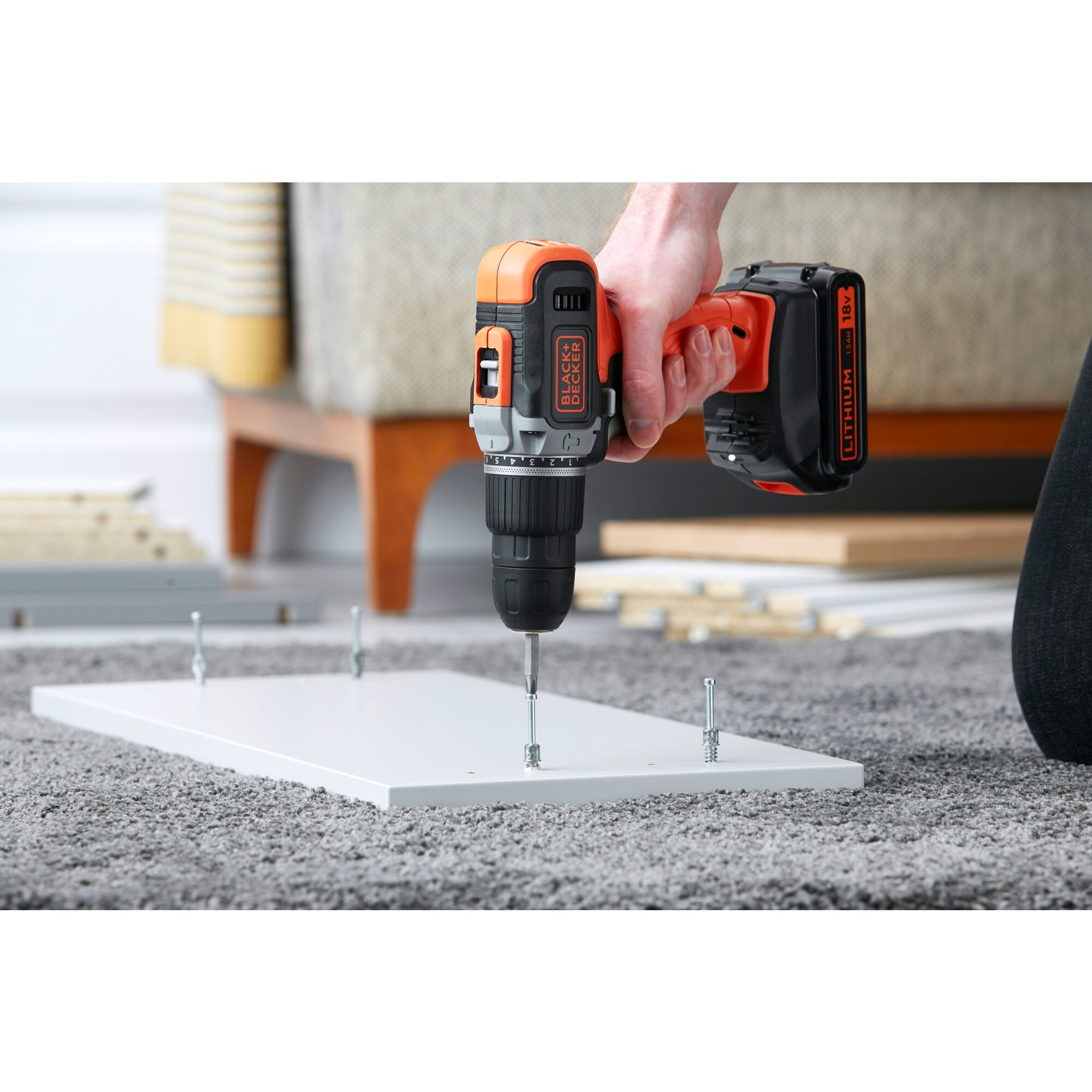 Vidator Goditës Black&Decker 18V 2x1.5Ah BCD003C2K - Figura 5