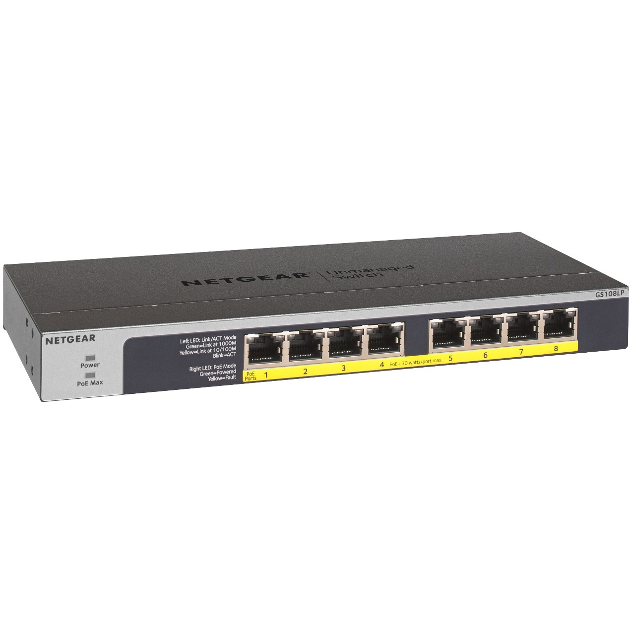 NETGEAR Switch 8x GE GS108LP-100EUS unmanaged - Figura 3
