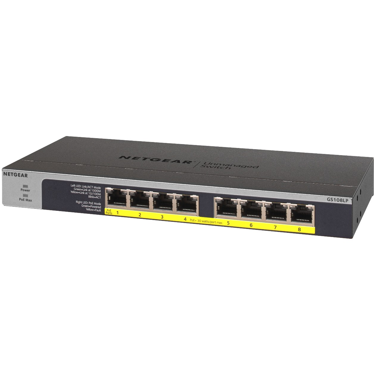 NETGEAR Switch 8x GE GS108LP-100EUS unmanaged - Figura 4
