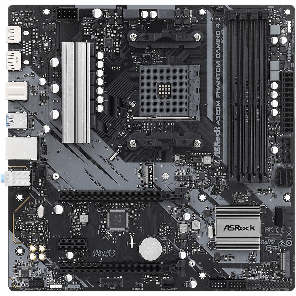 Pllakë Amë AMD AM4 ASRock A520M Phantom Gaming 4 / mATX / DDR4 / HDMI