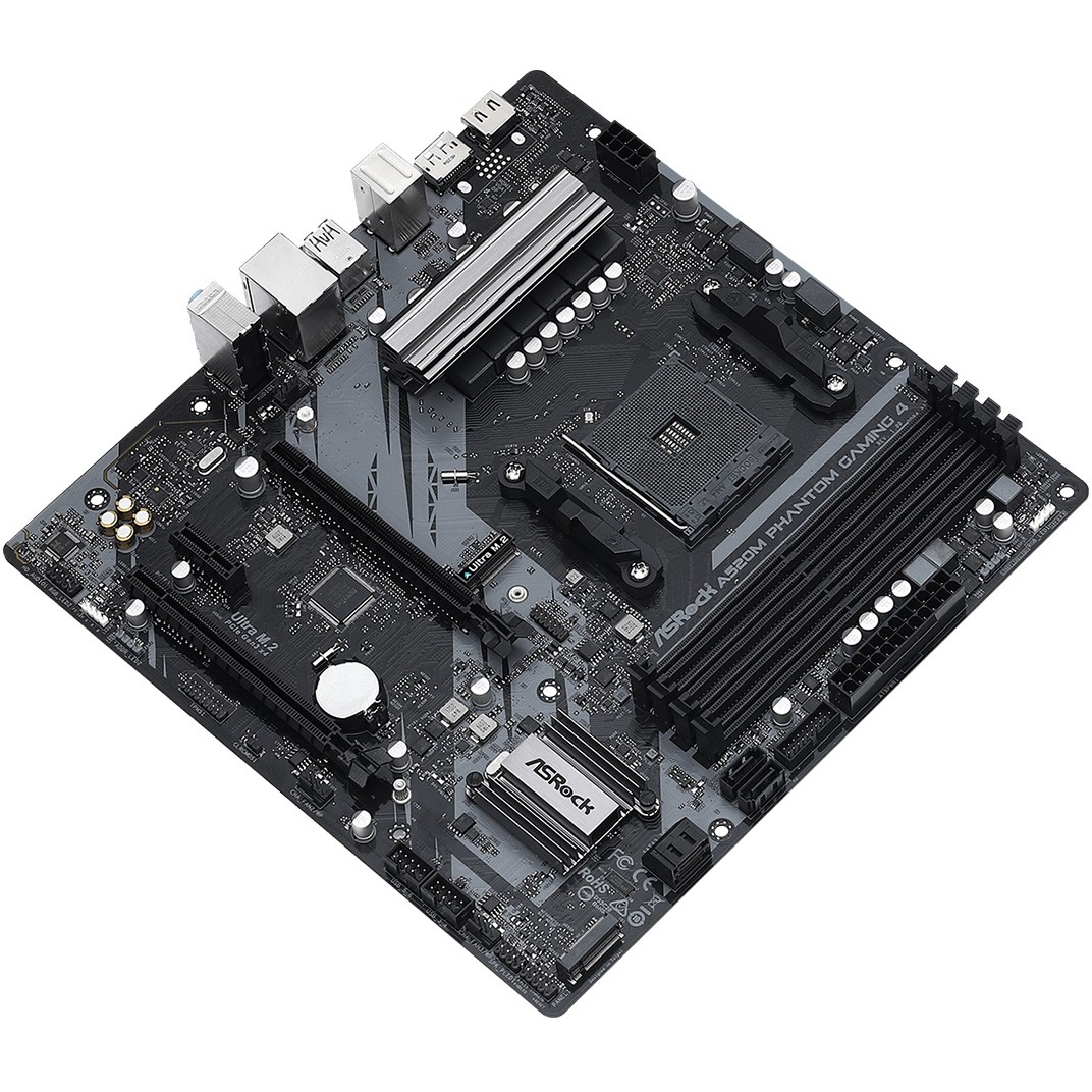 Pllakë Amë AMD AM4 ASRock A520M Phantom Gaming 4 / mATX / DDR4 / HDMI - Figura 2