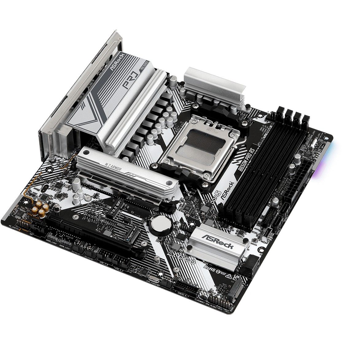 Pllakë Amë ASRock B650M Pro RS AM5 mATX HDMI/DP DDR5 - Figura 2