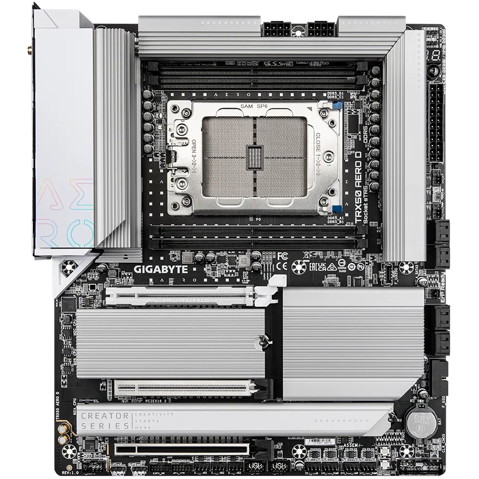 Pllakë Amë AMD Gigabyte TRX50 AERO D / ATX / DDR5 / DisplayPort - Figura 2