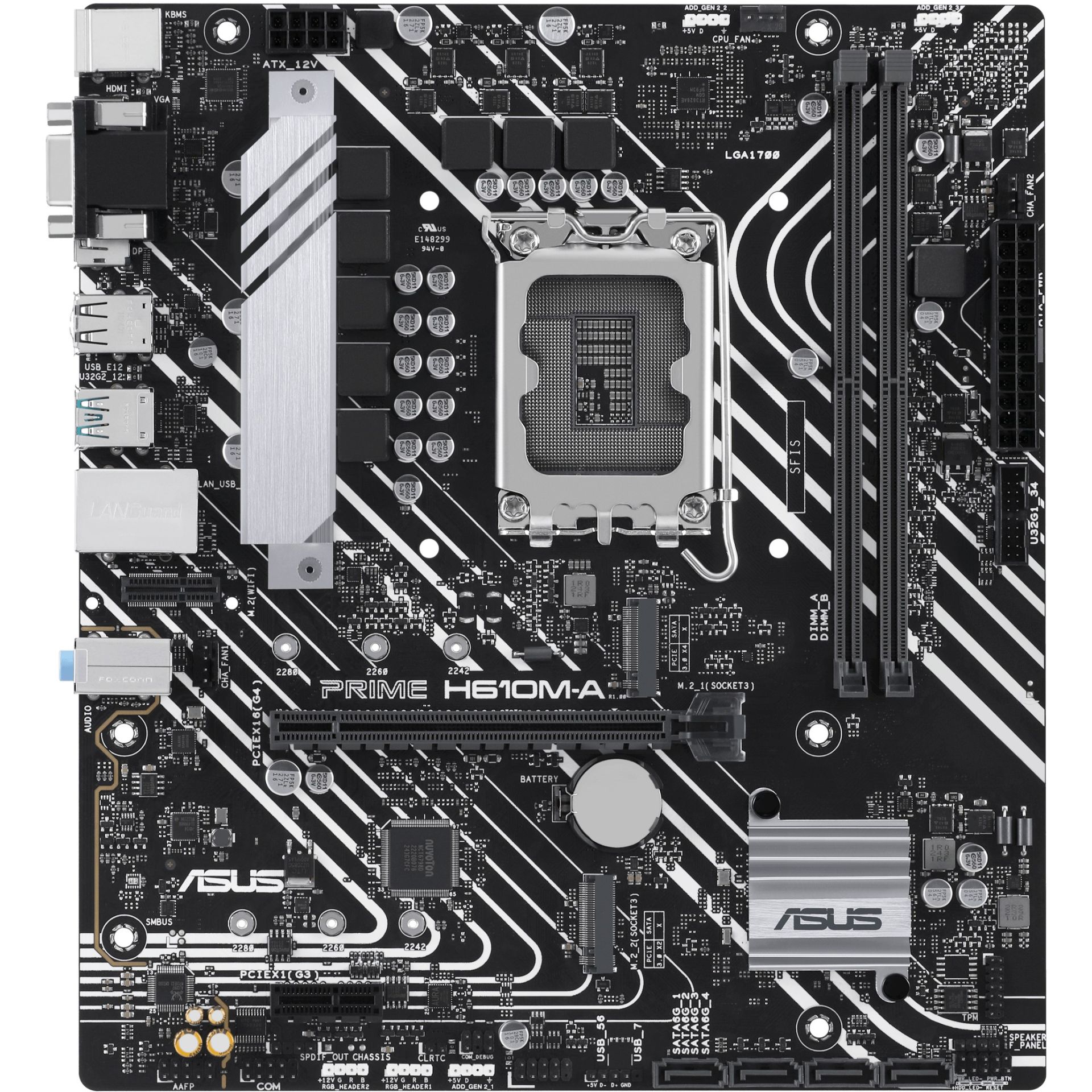 Pllakë Amë ASUS Intel PRIME H610M-A-CSM DDR5 mATX - Figura 2