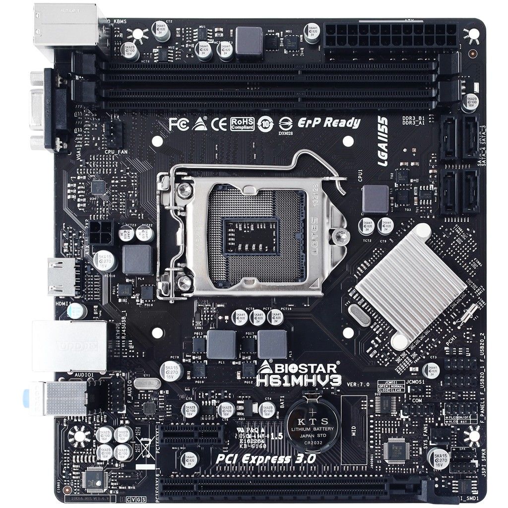 Pllakë Amë H61MHV3 DDR3 mATX - Figura 2