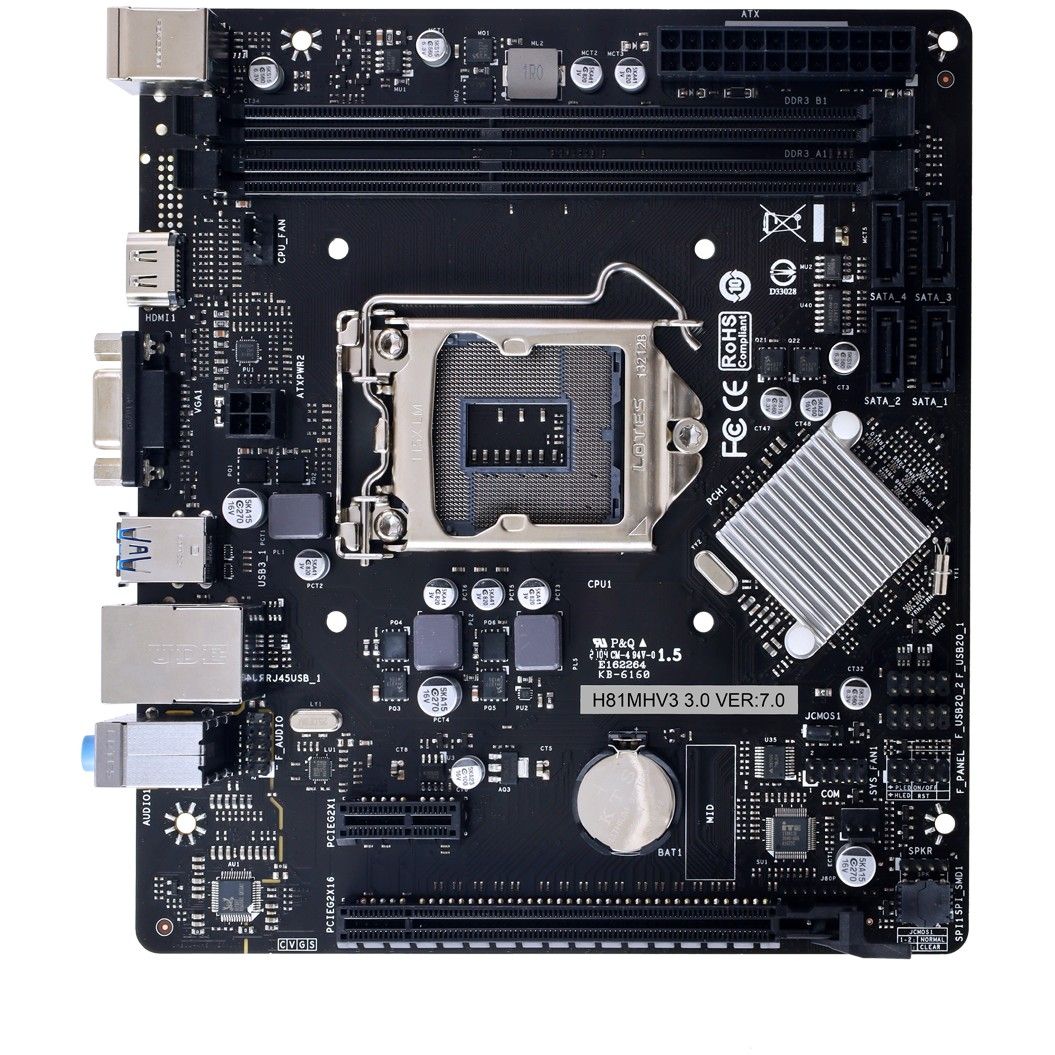 Pllakë Amë H81MHV3 V3.0 DDR3 mATX - Figura 2