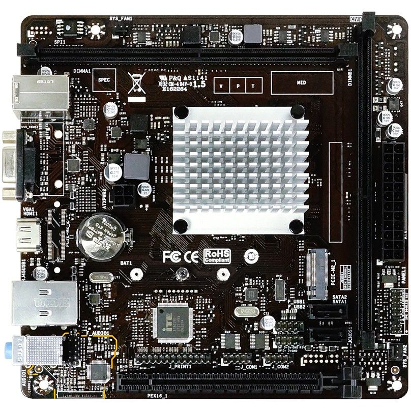 Pllakë Amë J4125NHU Celeron J4125 mITX DDR4 - Figura 2