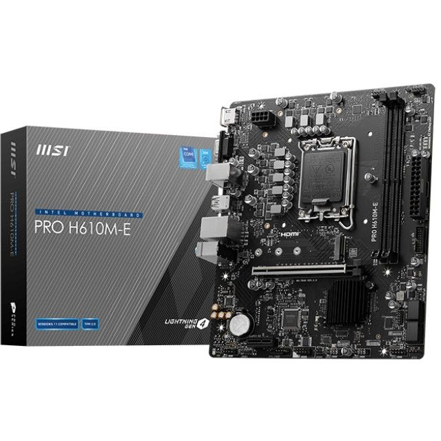 Pllakë Amë PRO H610M-E DDR5 mATX