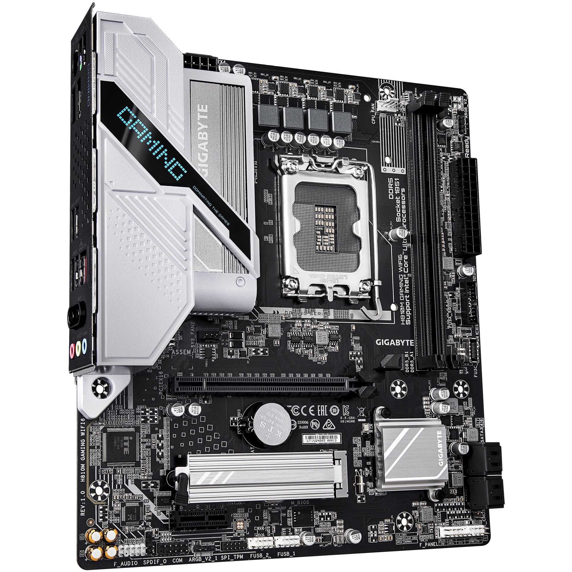 Pllakë Amë H810M GAMING WIFI6 / LGA 1851 / mATX / DDR5 / HDMI+DP - Figura 3