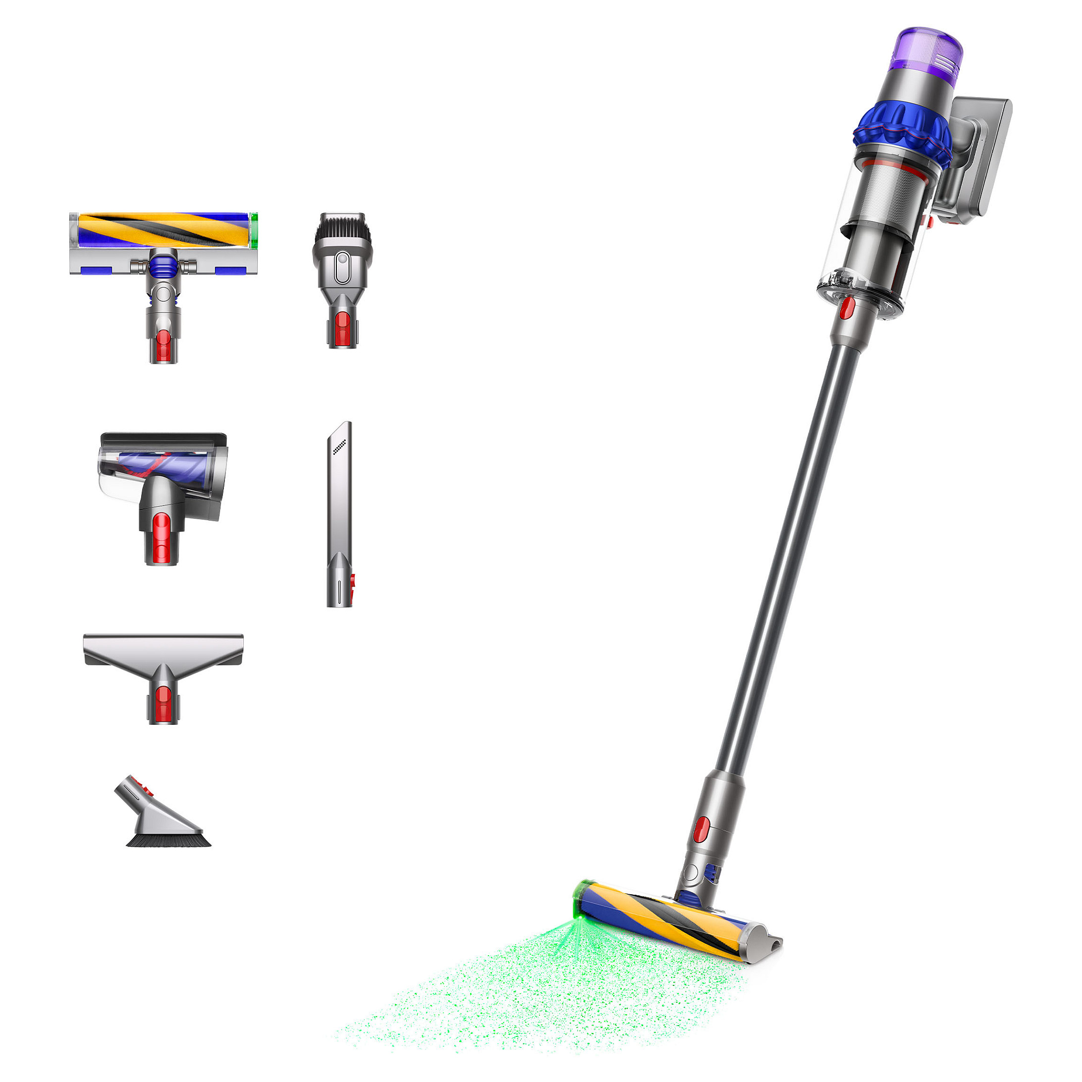 Fshesë Dyson V15 Detect Fluffy - Nickel / Blue