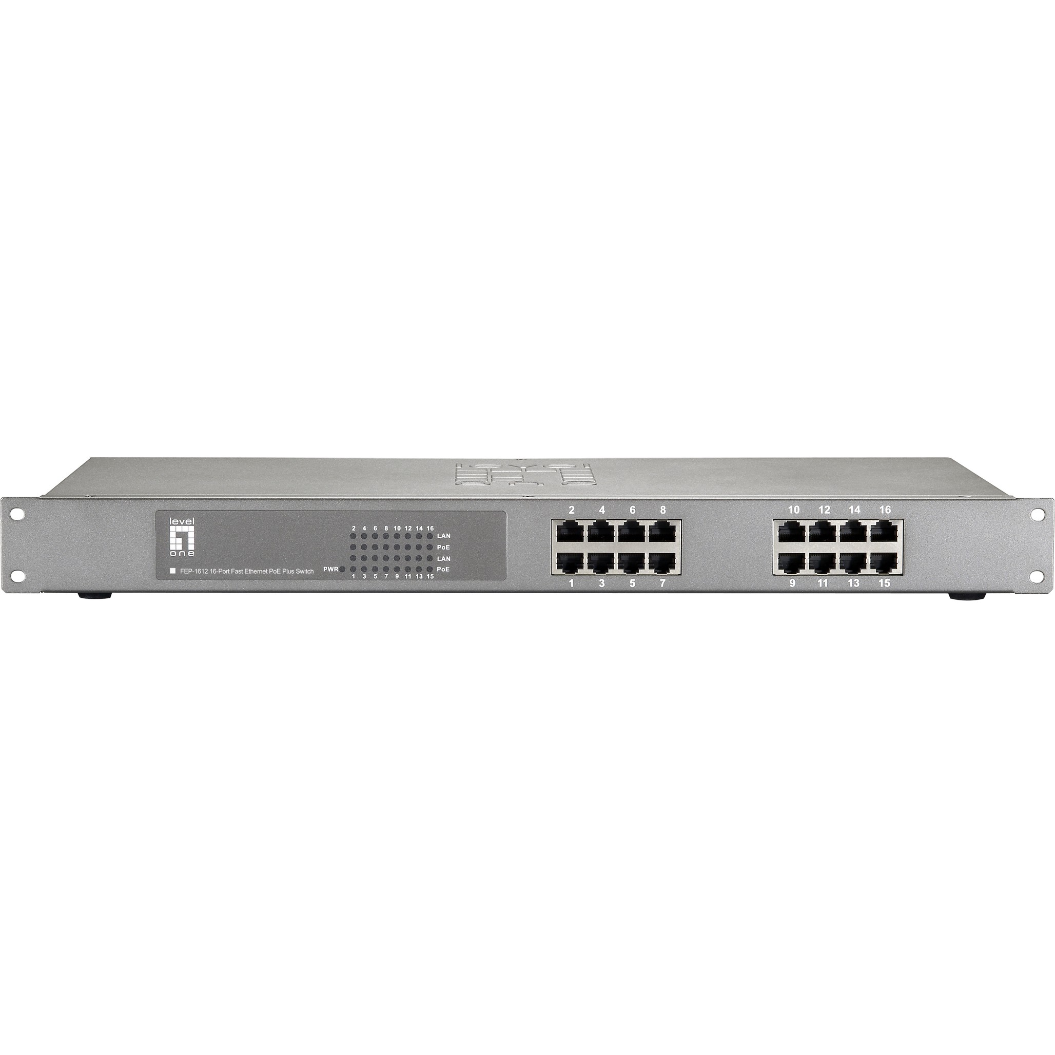 Switch 16x FE FEP-1612 19" 480W 16xPoE - Figura 3