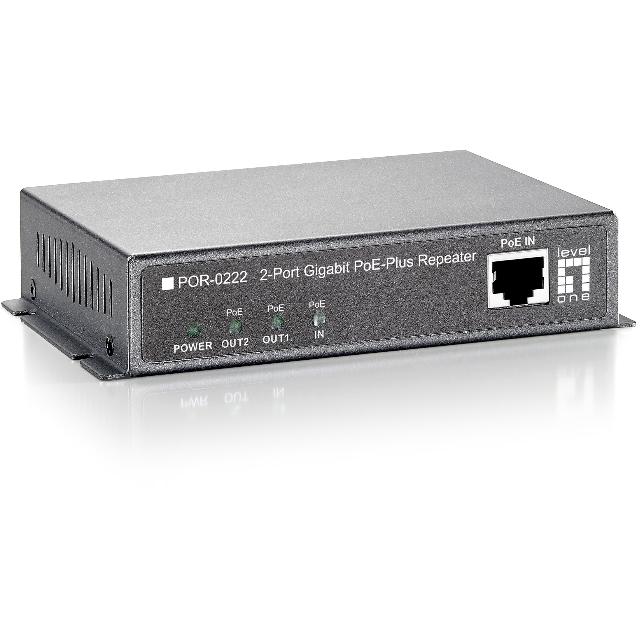 2x GE PoE-Repeater POR-0222 PoE