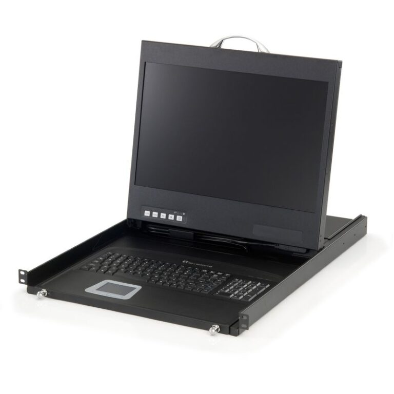 LevelOne KVM‑8901 19" WIDESCREEN LCD RACK CONSOLE