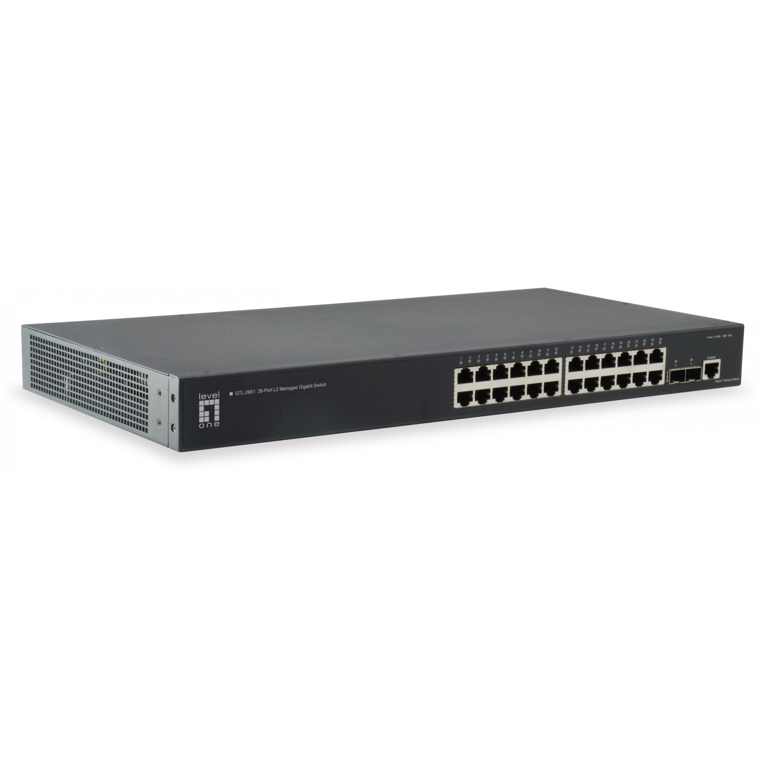 Switch 24x GE GTL-2661 2x10GSFP+19"
