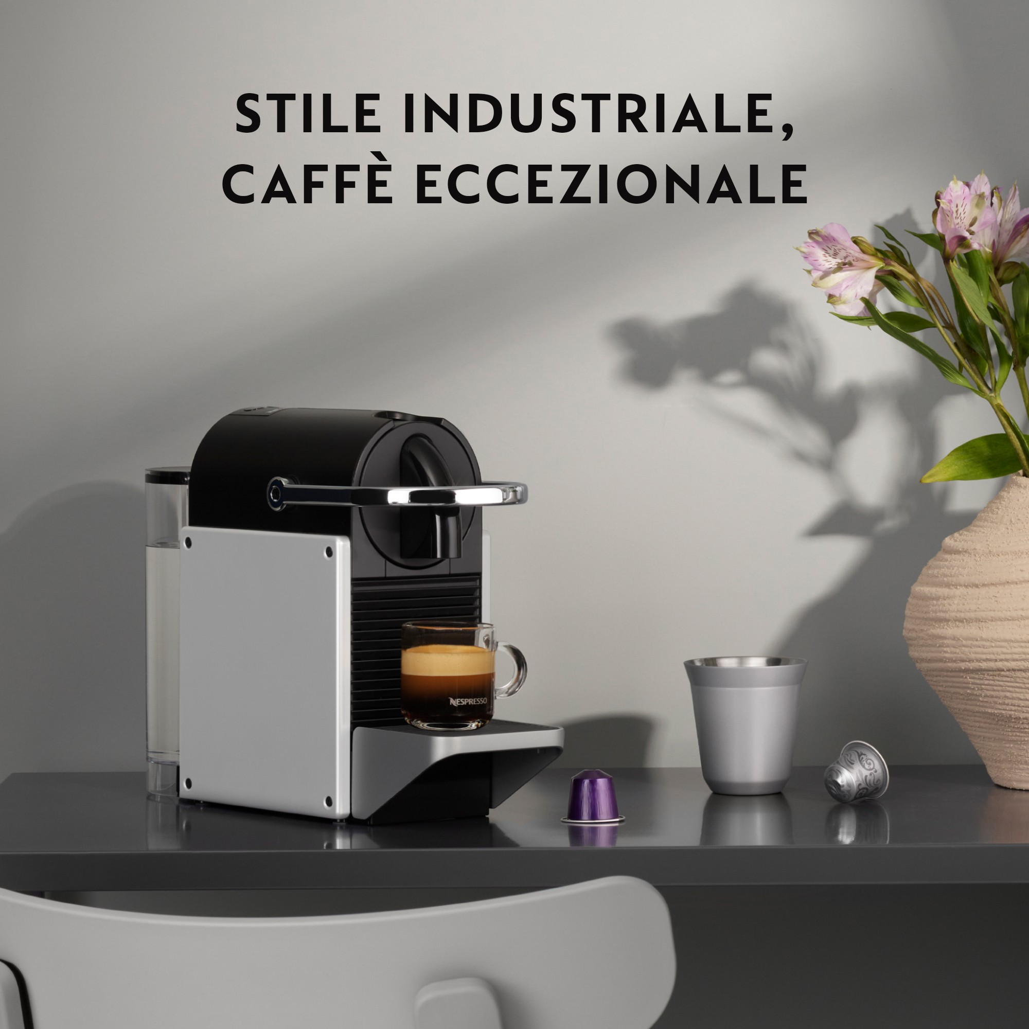 Aparat për kafe DeLonghi Pixie EN127.S / I zi/Hiri - Figura 2