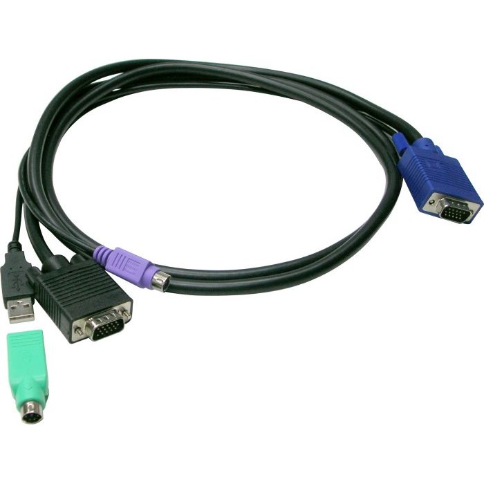 Kabllo USB KVM / ACC-3202 / USB + PS/2 / 3.00m