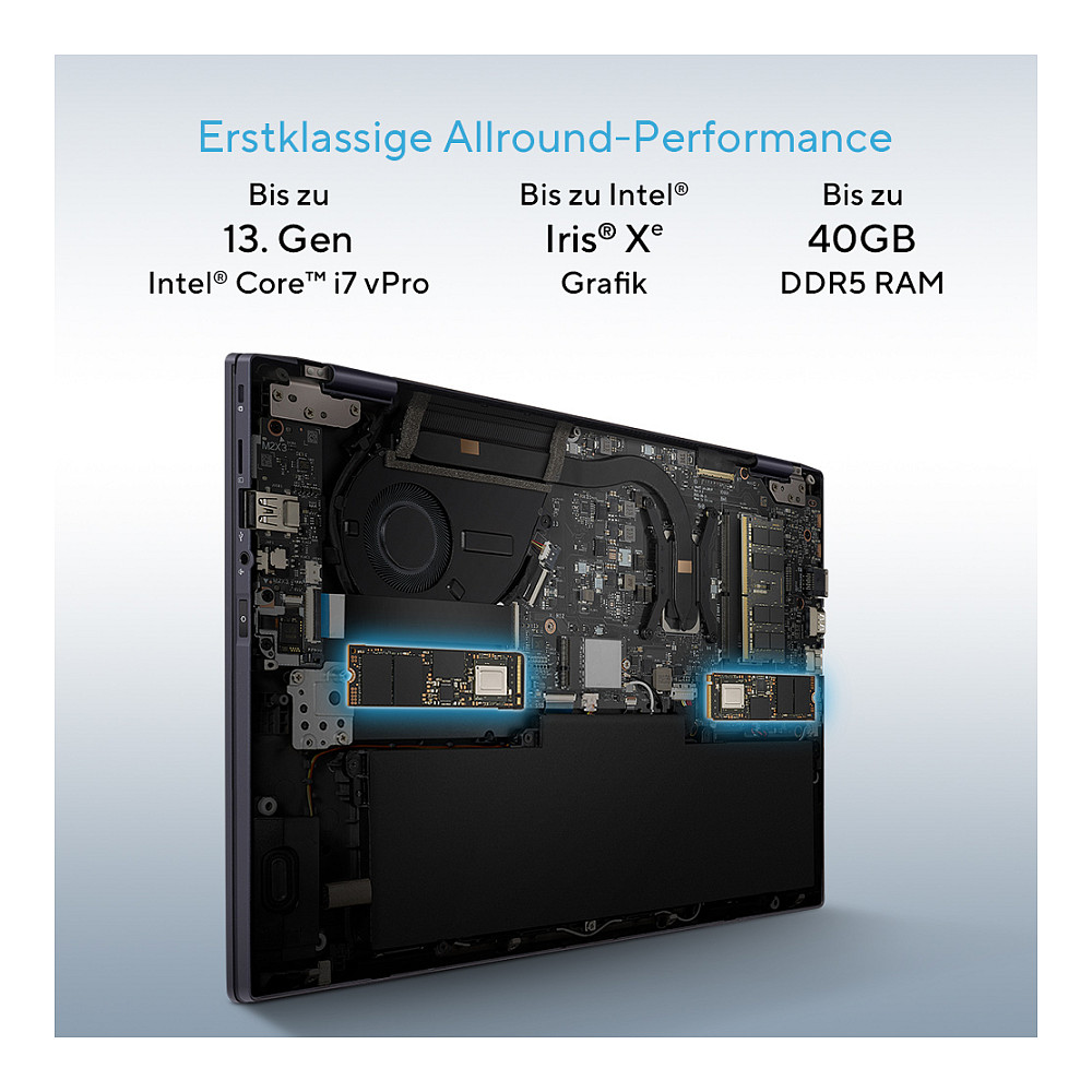 Laptop ASUS ExpertBook B5 B5402CVA-KI0013X / i5-1340P / 16GB DDR5 / 512GB / 14' Full HD 60Hz / Intel Iris Xe Graphics / DE - Zezë - Figura 5