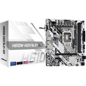 Pllakë Amë MB Intel ASROCK H610M-HDV/M.2+ D5 / LGA 1700 / DDR5 / HDMI+VGA+DP