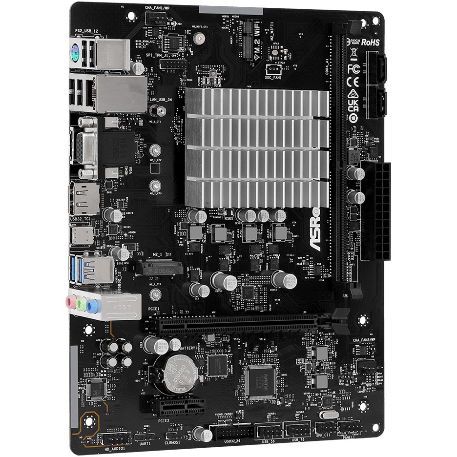 Pllakë Amë MB Intel ASROCK N100M mATX / DDR4 / 32GB / HDMI+VGA+DP - Figura 3